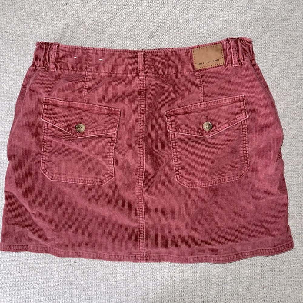 PINK COURDUROY SKIRT - Picture 5 of 8